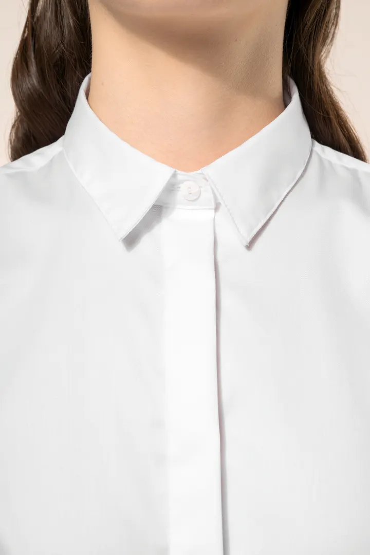 Chemise twill manches longues femme 13