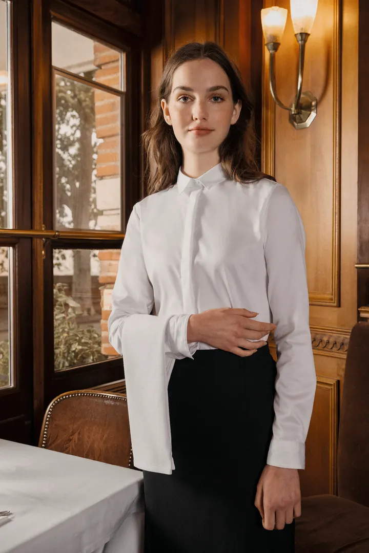 Chemise twill manches longues femme 16
