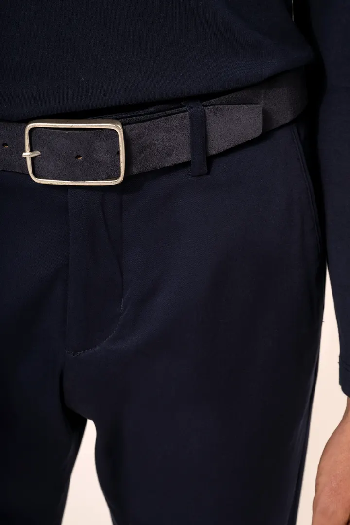 Ceinture cuir velours homme 5