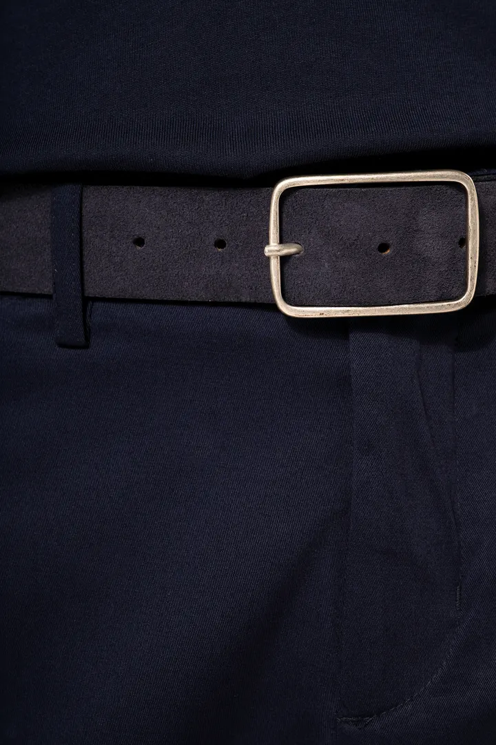 Ceinture cuir velours homme 4