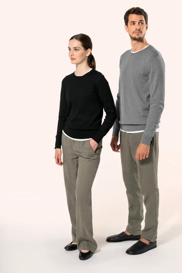 Pull Supima® col rond femme 12