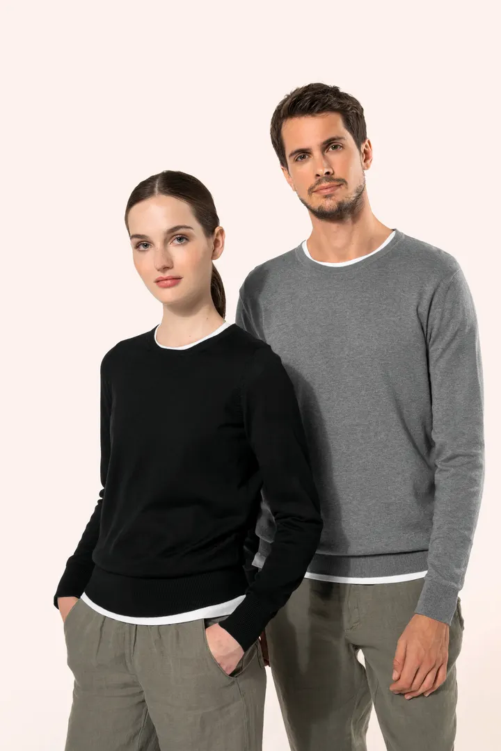 Pull Supima® col rond femme 14