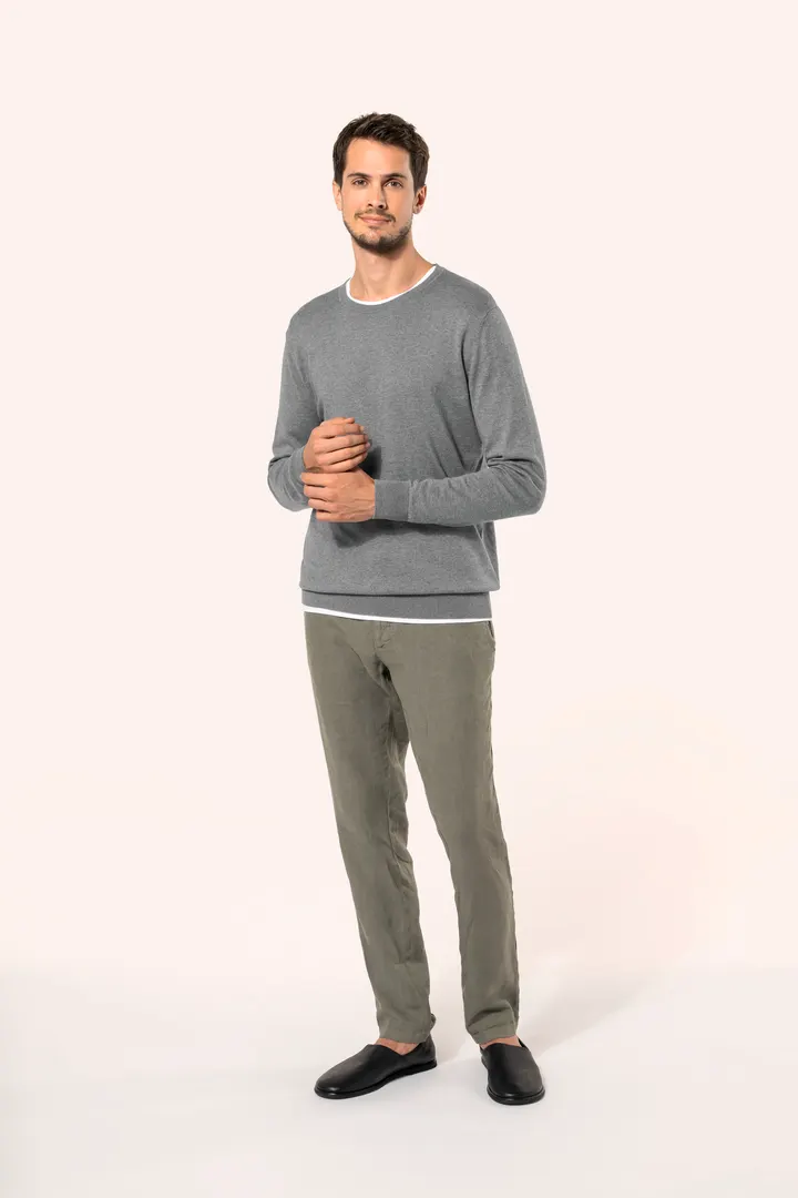 Supima®-Herrenpullover mit Rundhalsausschnitt 7
