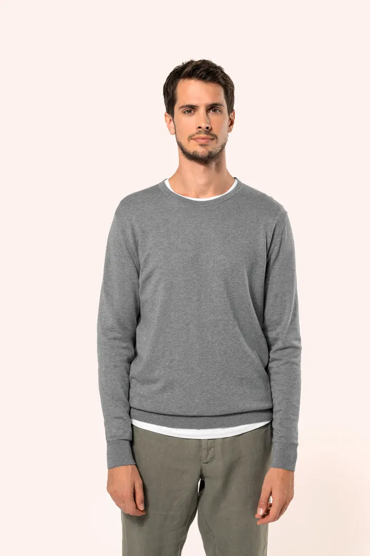 Supima®-Herrenpullover mit Rundhalsausschnitt 8