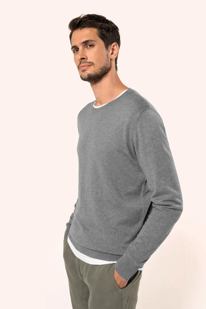 Supima®-Herrenpullover mit Rundhalsausschnitt 9