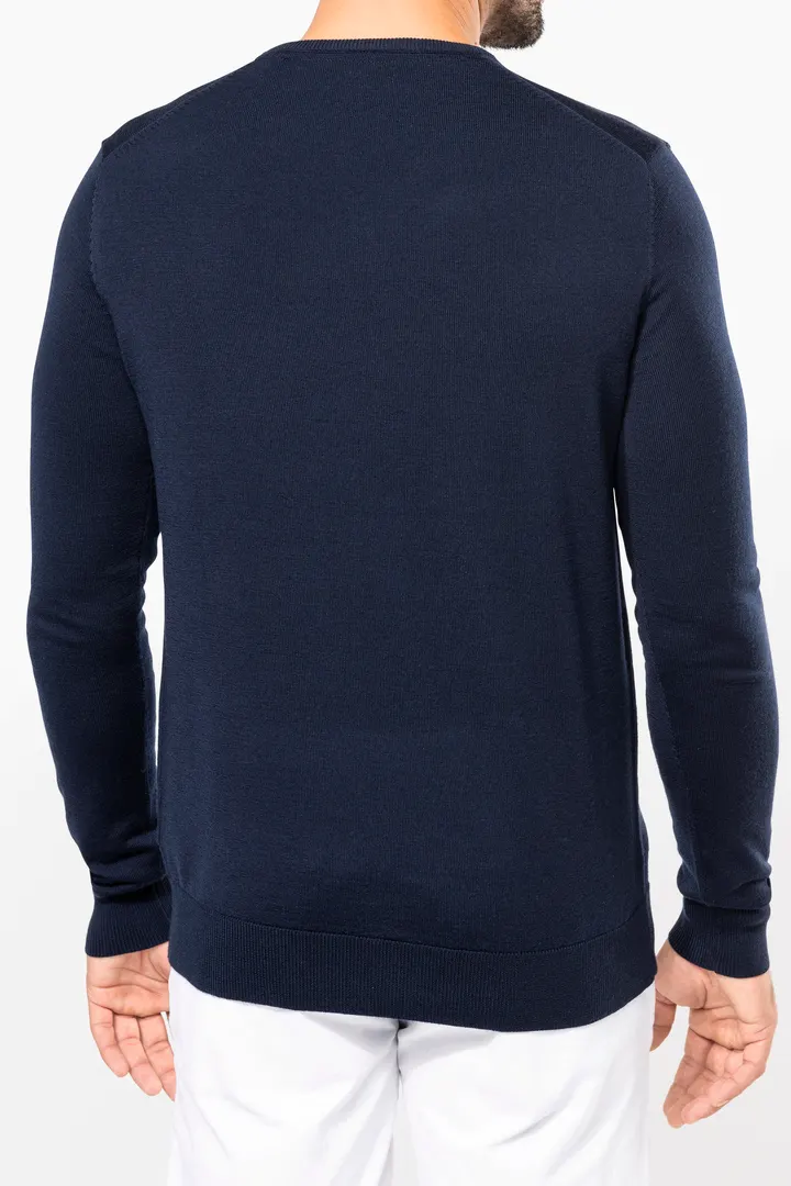 Merino-Herrenpullover mit V-Ausschnitt 1
