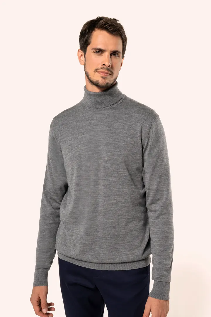 Merino-Herrenpullover mit Rollkragen 3
