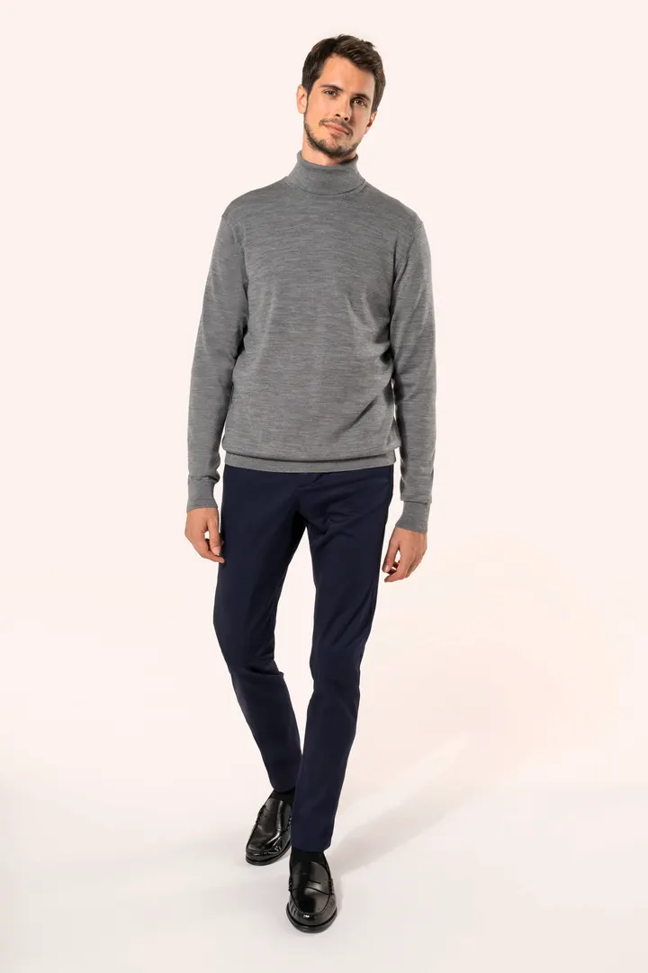 Merino-Herrenpullover mit Rollkragen 4