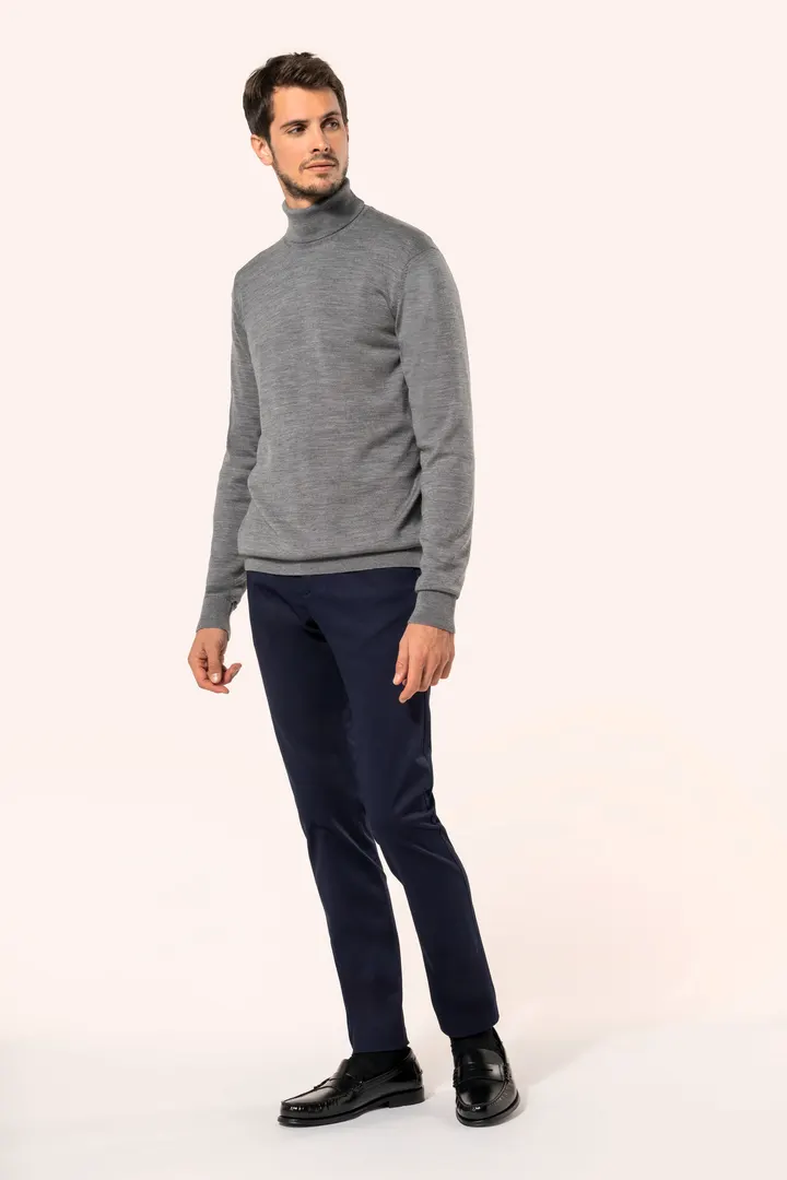 Merino-Herrenpullover mit Rollkragen 5