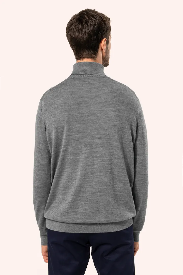 Merino-Herrenpullover mit Rollkragen 7