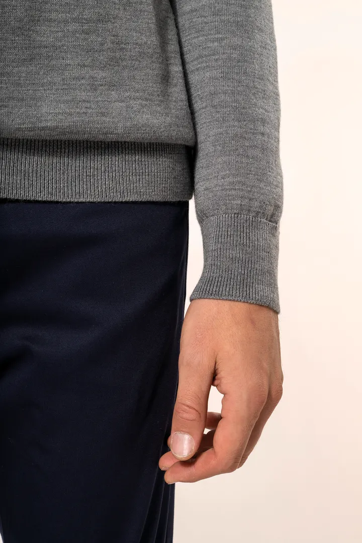 Merino-Herrenpullover mit Rollkragen 8