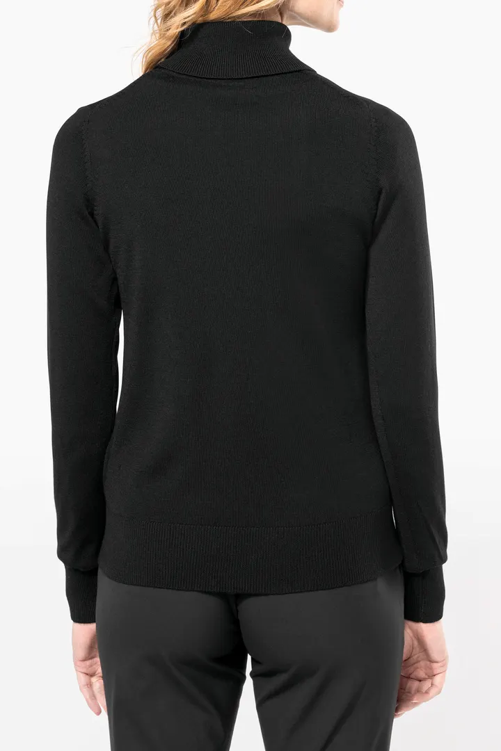 Pull Mérinos col roulé femme 2