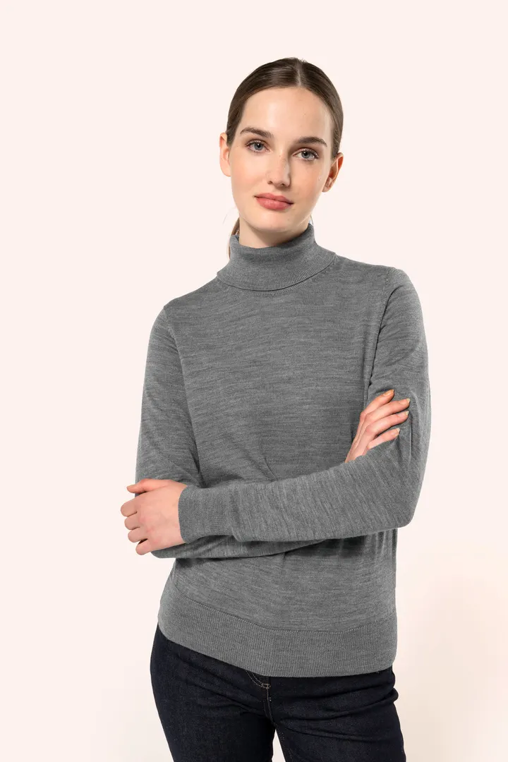 Pull Mérinos col roulé femme 6
