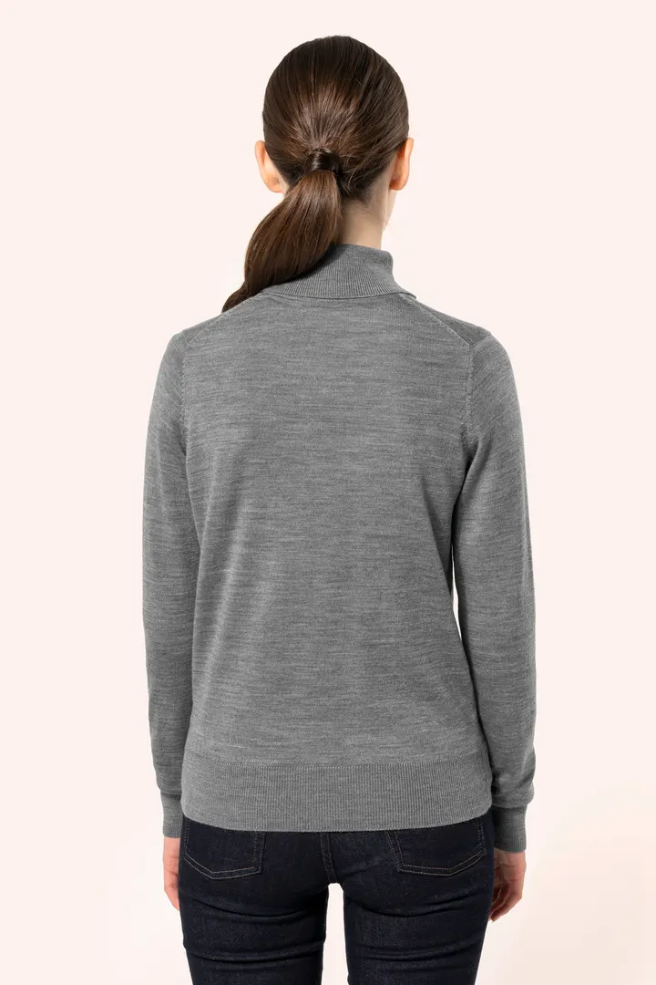 Pull Mérinos col roulé femme 9