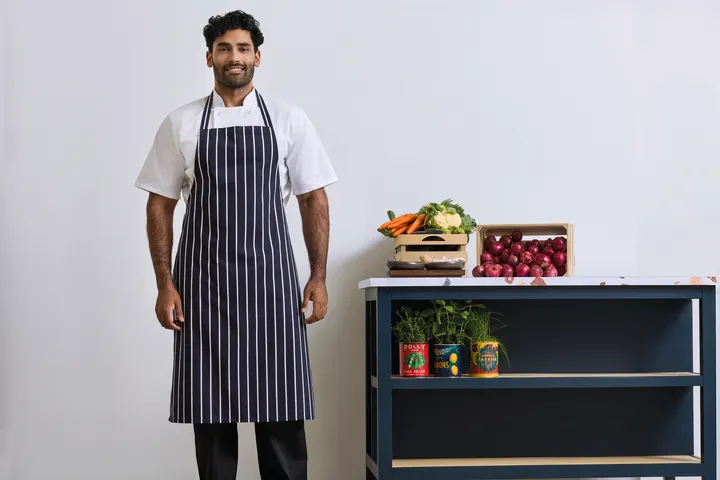 Striped Bib Apron 1