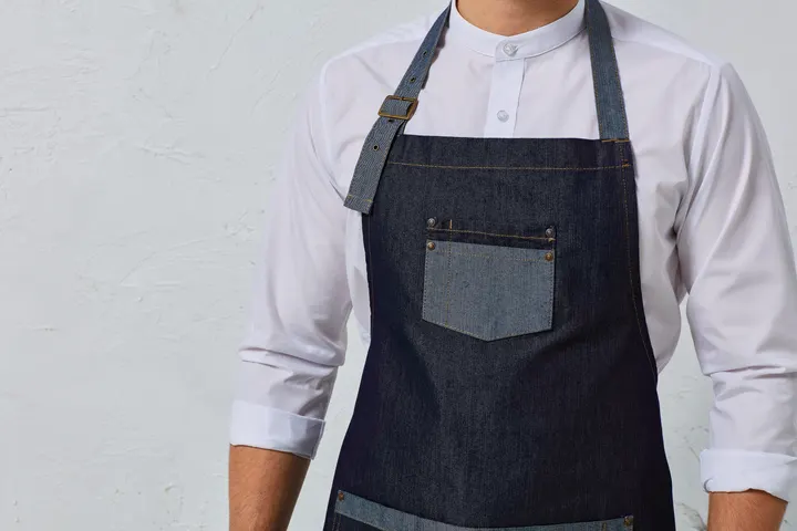 Tablier Denim à bavette "Domain"
