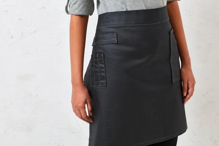 Division - Waxed look denim waist apron 4