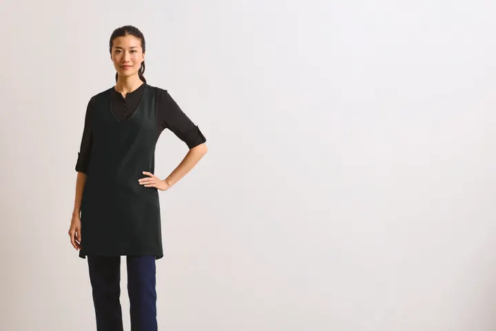 Wrap around tunic apron 1
