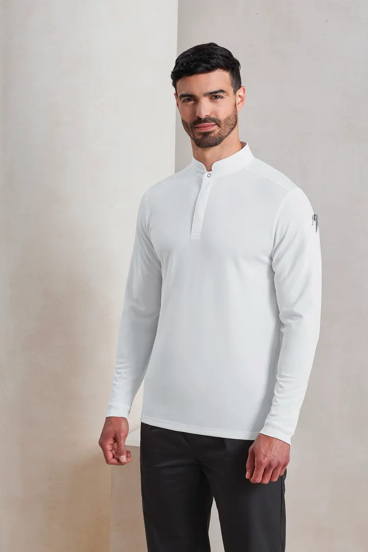 Polo de cuisinier Coolchecker Essential à manches longues 2