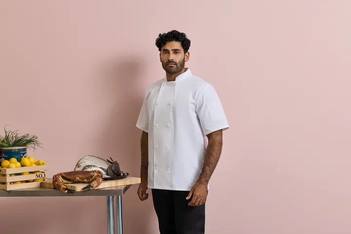 Veste de cuisine manches courtes 1