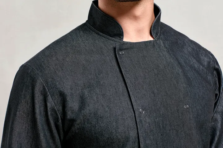 Denim chef's jacket 4