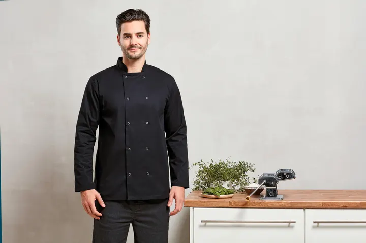 Long Sleeve Press Stud Chef's Jacket 2