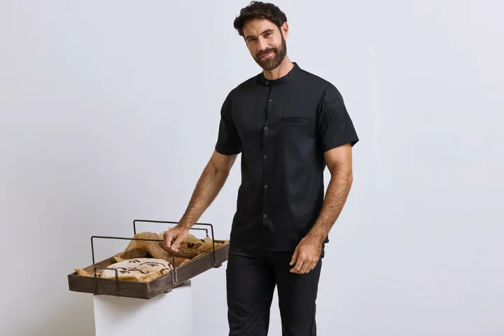 Veste chef cuisinier manches courtes 1