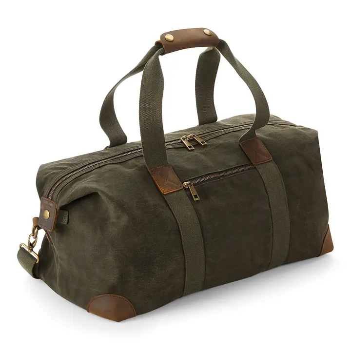 Beuteltasche aus Heritage-Wachstuch