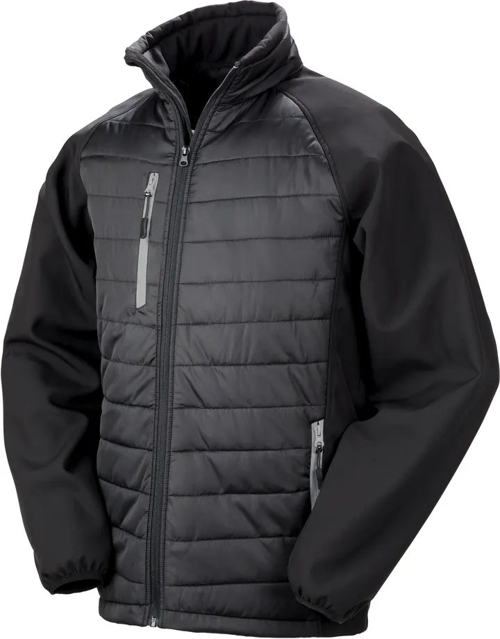 Veste softshell rembourrée black compass recyclée 4
