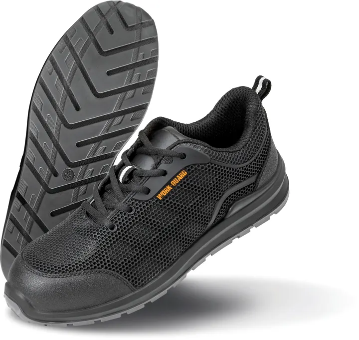 All black safety trainer 1