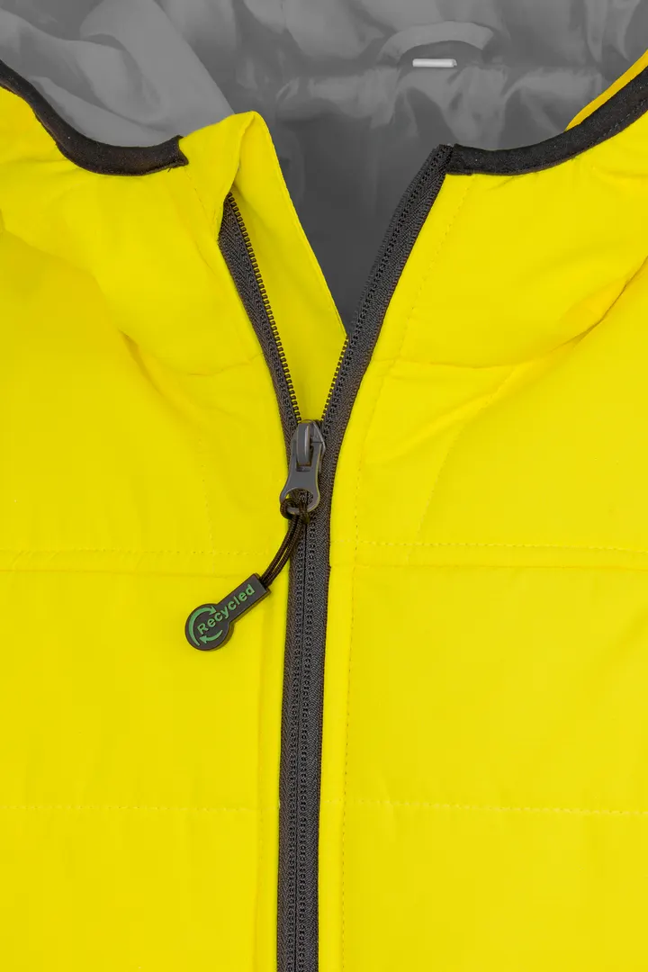 Sicherheitsjacke aus wattiertem, recyceltem Ripstop 4