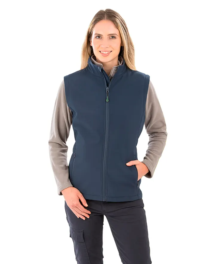 Recycelter Softshell-Bodywarmer für Damen