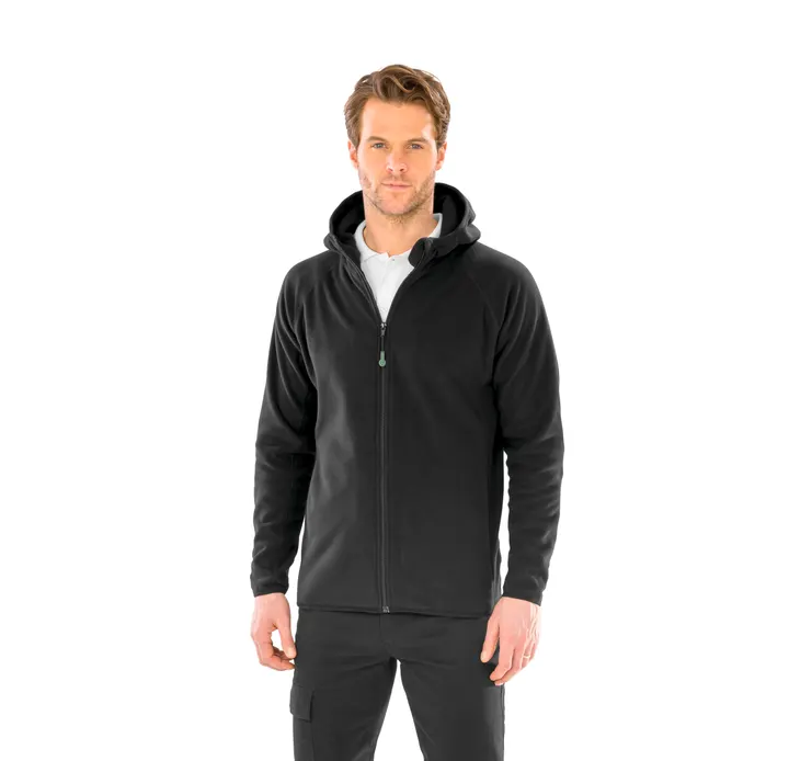 Kapuzenjacke aus recyceltem Mikrofleece 1
