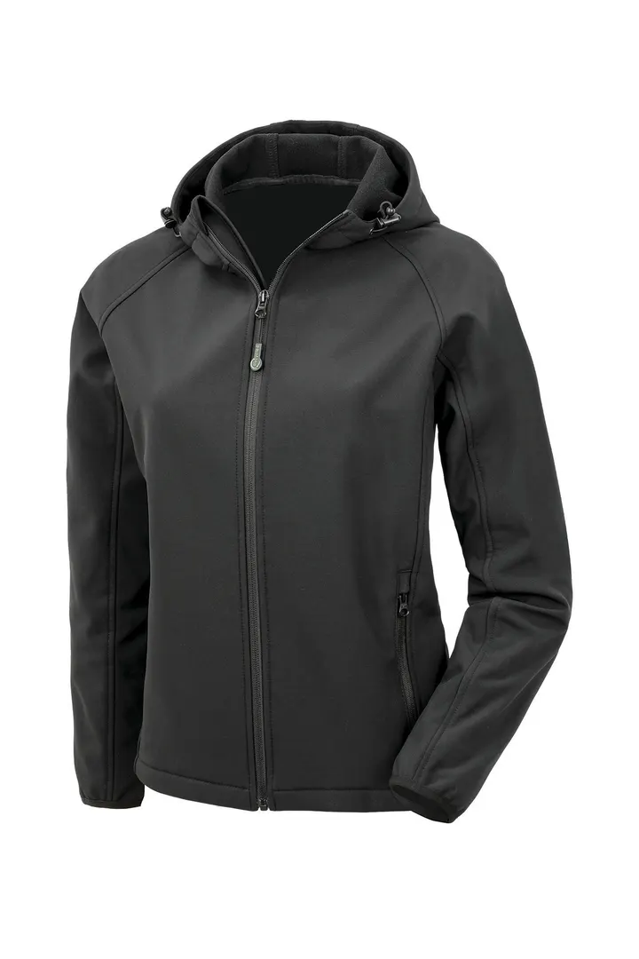 Recycelte 3-Lagen-Softshelljacke für Damen mit Kapuze 2