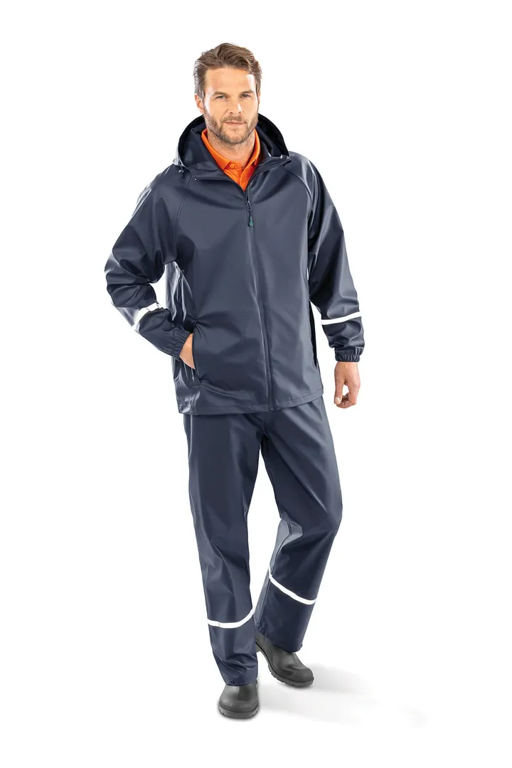 Veste imperméable Prism PU avec bandes réfléchissantes 12