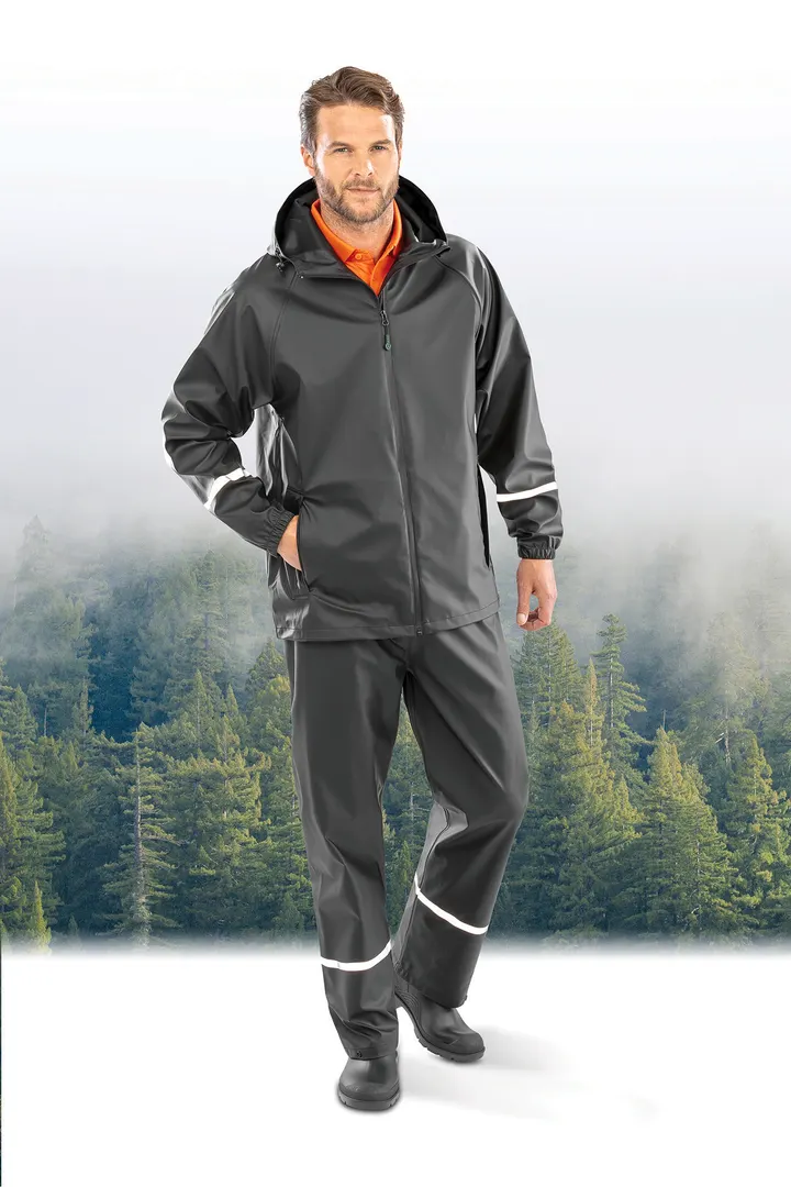 Veste imperméable Prism PU avec bandes réfléchissantes 4