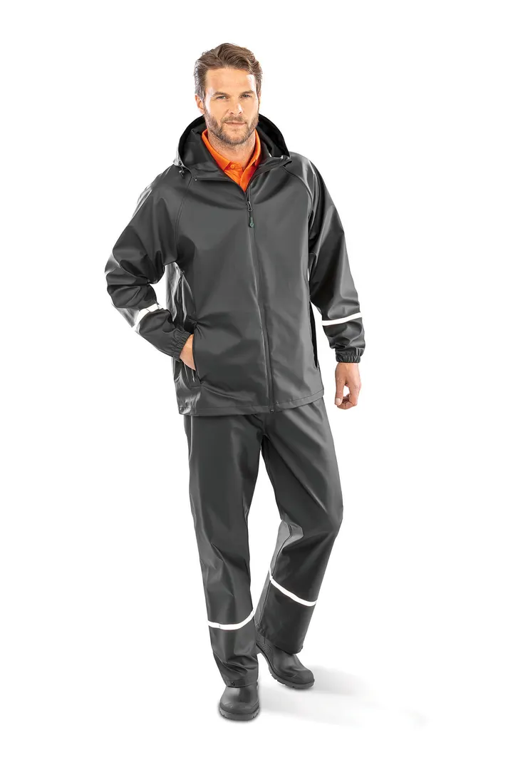 Veste imperméable Prism PU avec bandes réfléchissantes 5