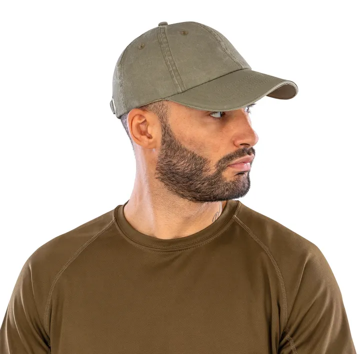 Casquette coton fine ligne lavé avec visière sandwich 2