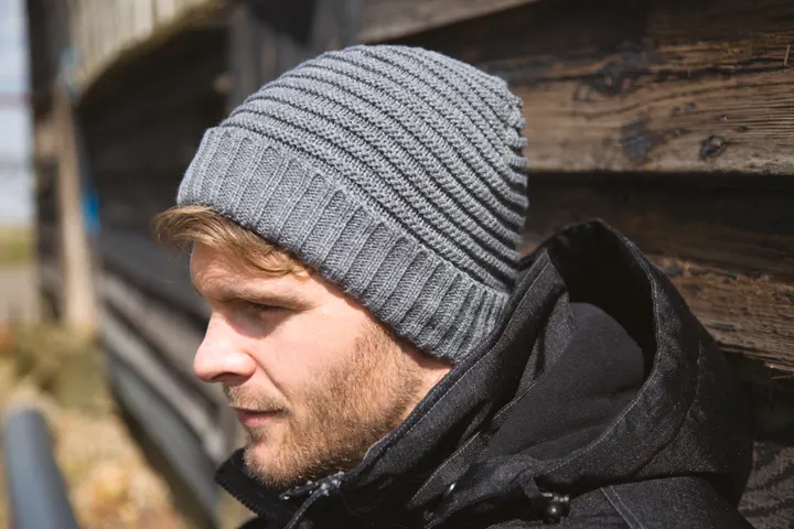 Braided knit hat 2
