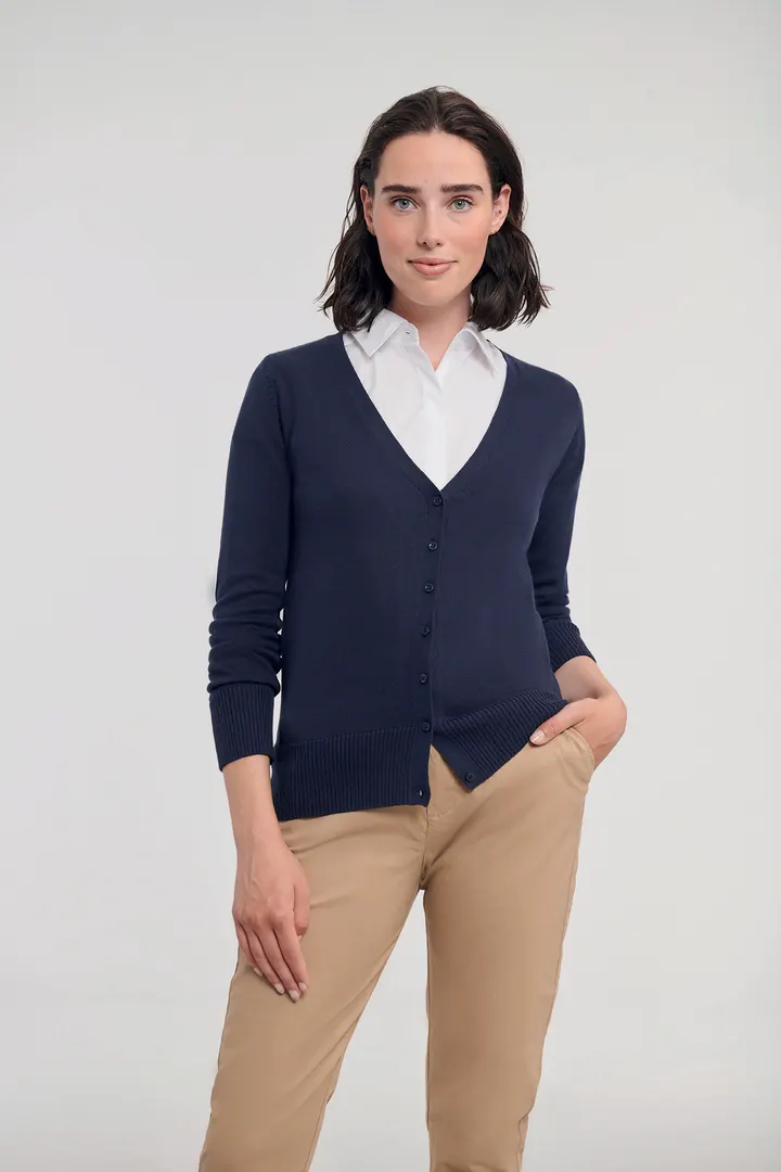 Ladies' V-neck Knitted Cardigan 3