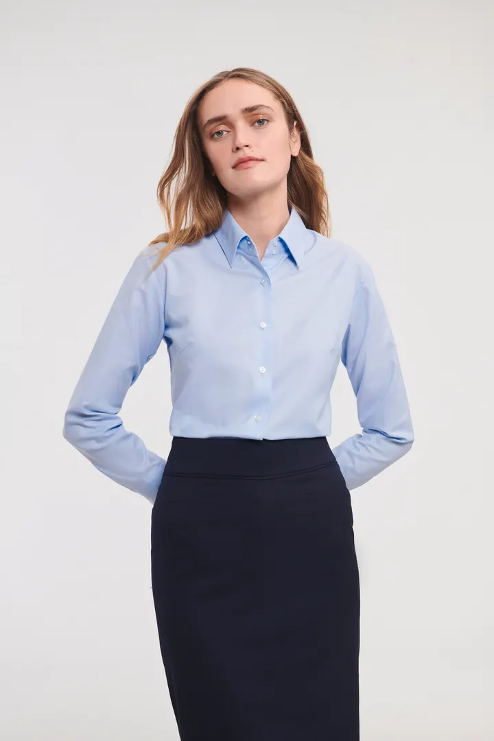Ladies' Long Sleeve Easy Care Oxford Shirt 2
