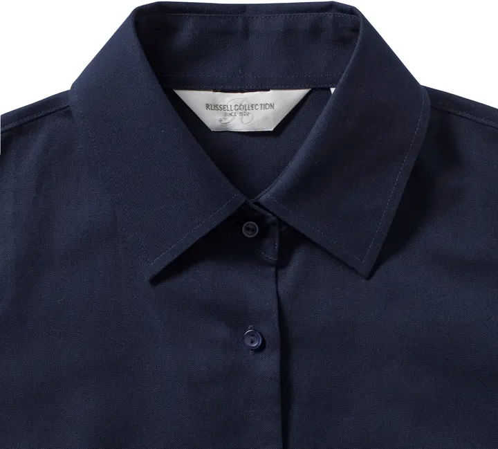 Ladies Short Sleeve Easy Care Oxford Shirt 2