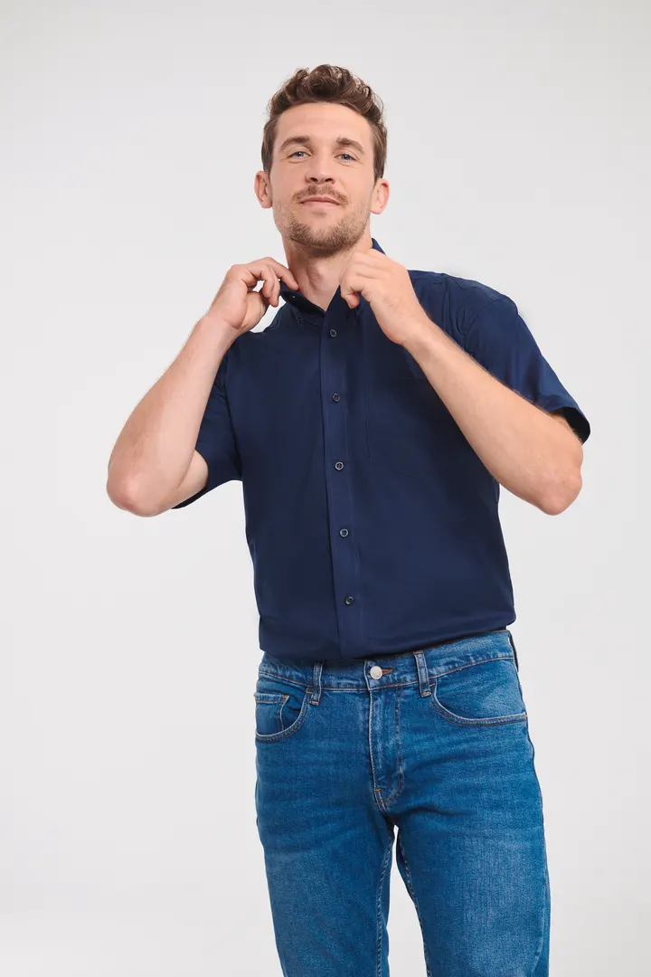 Men's Short Sleeve Easy Care Oxford Shirt 2