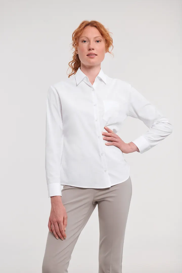 Ladies' Ls Polycotton Popelinehemd 2