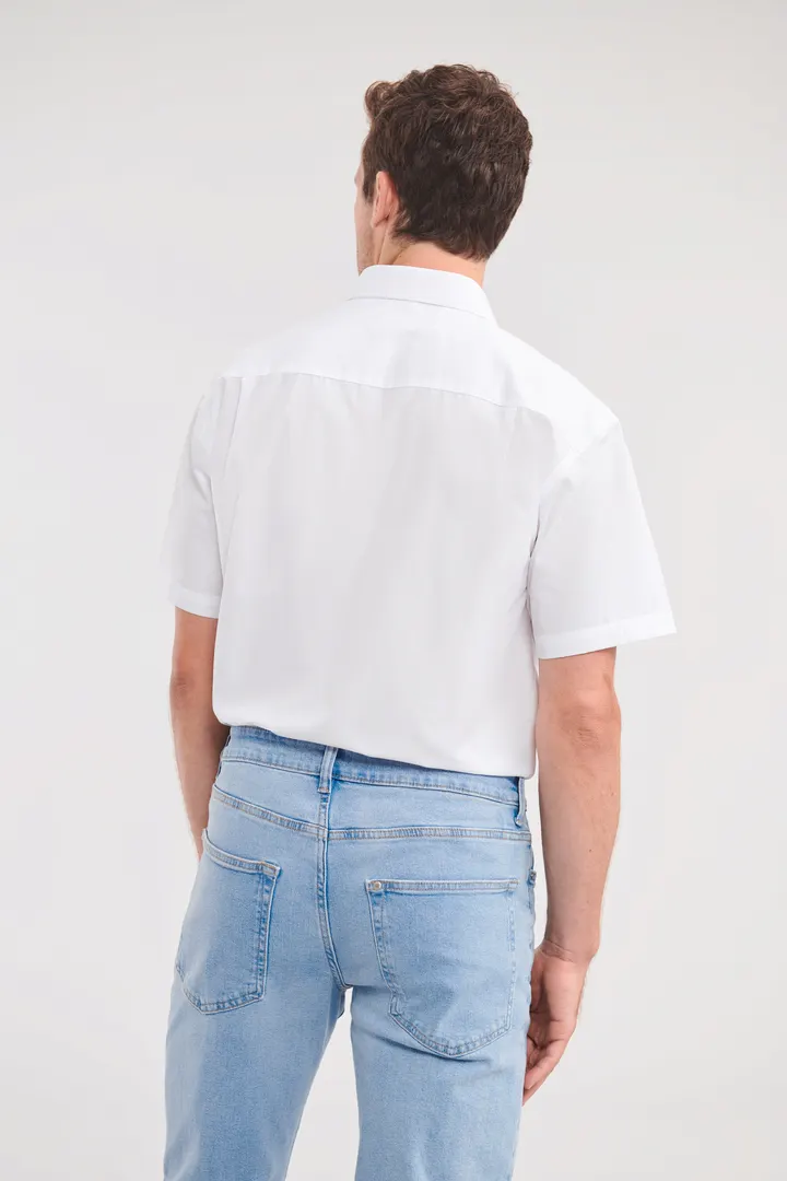 Men's Ss Polycotton Popelinehemd 1