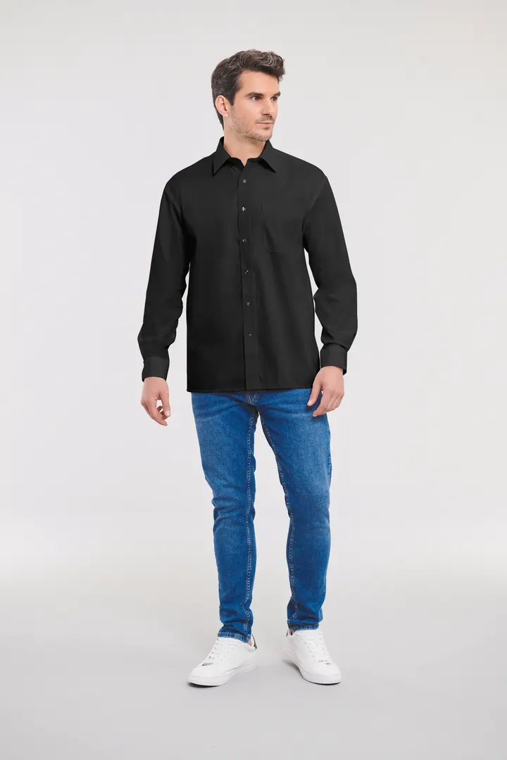 Men's Ls Pure Cotton Easy Care Poplin Shirt 2