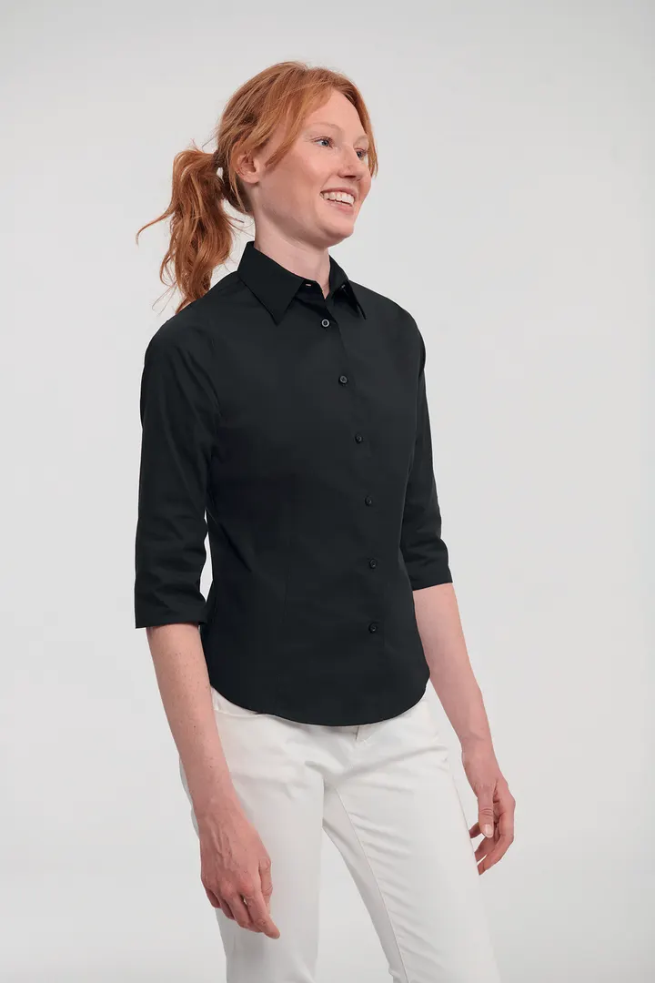 Ladies' 3/4 Sleeve Easy Care Fitted Shirt 2