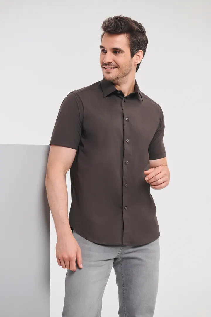 Men's Short Sleeve Easy Care Fitted Shirt 2