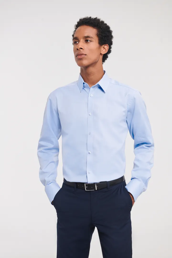 Men's Long Sleeve Herringbone Shirt 2