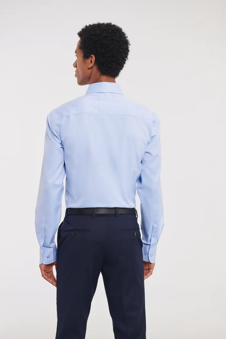 Men's Long Sleeve Herringbone Shirt 1